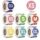 thumbnail image 2 of Etiquetas adhesivas de tallas de ropa con códigos de colores, etiquetas autoadhesivas de tallas de ropa de 1 pulgada de diámetro para venta minorista de ropa (7 tamaños: XS, S, M, L, XL, XXL, XXXL),, 2 of 5