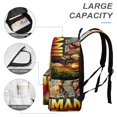thumbnail image 4 of Jumanji-theme Backpack, Campus style schoolbag Bookbag with Adjustable Shoulder Straps And Large Zip Compartment, Unisex Travel Bags.42x30x15cm, 4 of 6