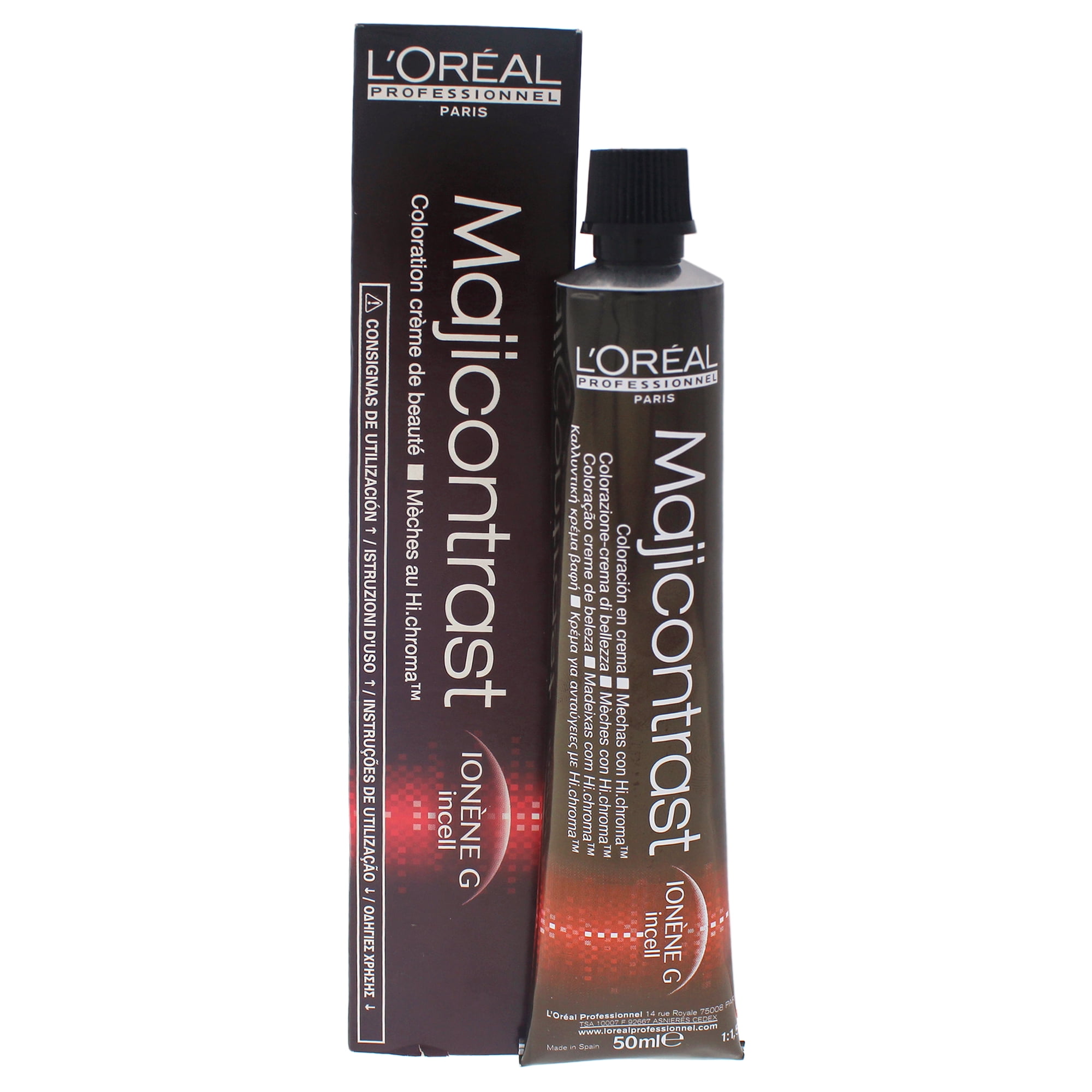 Краска для волос l oreal professionnel majirel. Majicontrast Loreal красный 50. L'Oreal Professionnel Majicontrast. Loreal professional Magenta. Краска для волос лореаль мажирель.