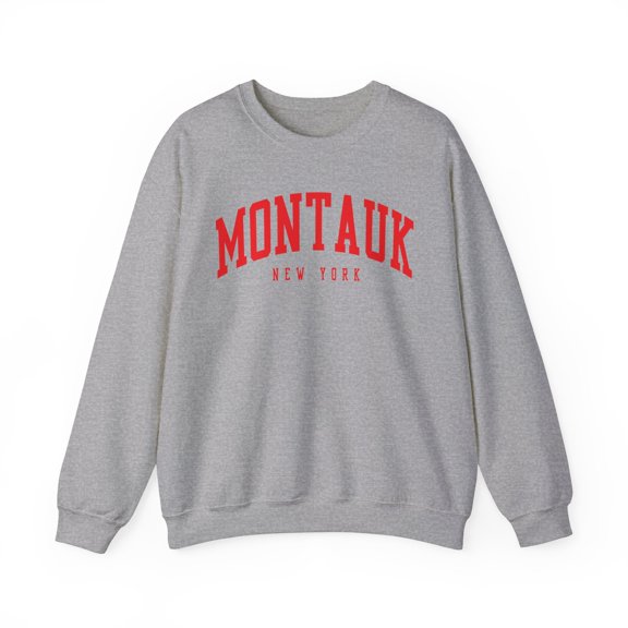 Montauk New York Sweatshirt Gifts Crew Neck Shirt Long Sleeve Unisex