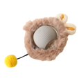 thumbnail image 7 of Grey Interactive Cat Toy Ball with Plush Cover - USB Rechargeable Automatic Pet Toy, 3 Speed Modes, Motion Activated, Can Be Used with Cat Play Mat with Holes, Includes Ball & Cable, 7 of 7