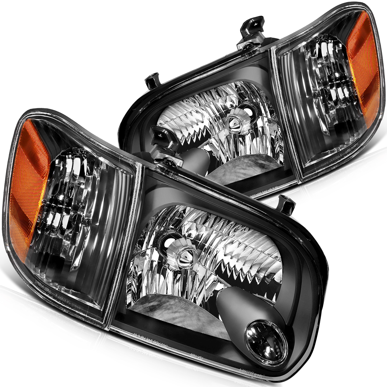 CCIYU Headlight Assembly Compatible for 2005-2006 Toyota Tundra