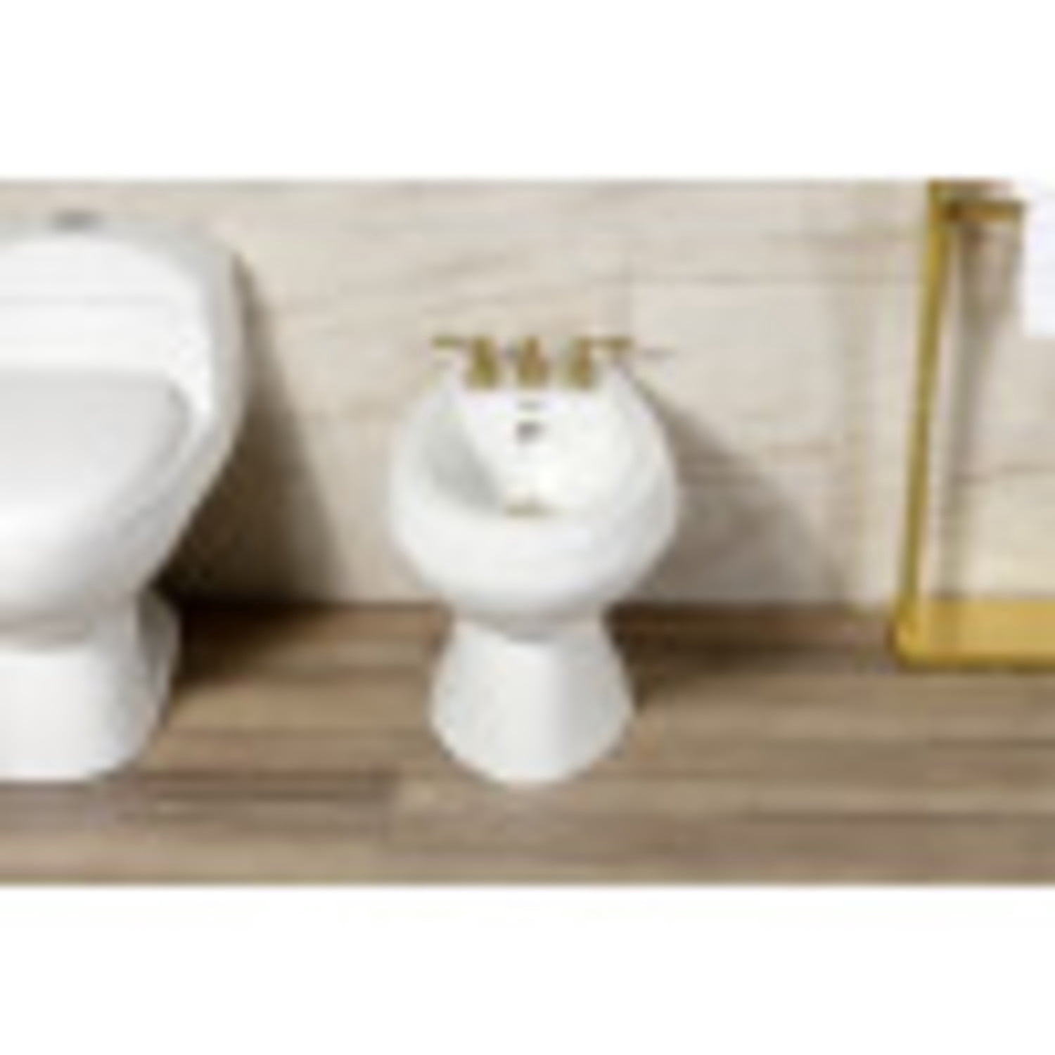 Kingston Brass KB327KL Knight Three-Handle Bidet Faucet, Brushed Brass