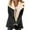 Black, variant on Womens Winter Coat Jackets Lapel Collar Warm Plush Padded Jacket Lined Pockets Buttons Overcoat Outwear