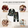 thumbnail image 7 of Daiia Happy New Year1 for Women's Long-Sleeved Pajama Set – Soft & Comfortable Sleepwear Button-Up Pajamas Cozy Lounge Wear-Small, 7 of 7