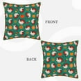 thumbnail image 3 of Haiem Cartoon Turkey Print Velvet Soft Solid Decorative Square Throw Pillow Covers Set with Elegant Piping Christmas Cushion Case for Sofa Bedroom Car-20"x20", 3 of 8