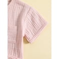 thumbnail image 6 of Bagilaanoe 2pcs Toddler Baby Boy Girl Short Pants Set Short Sleeve T Shirt Tops + Shorts 6M 12M 18M 24M 3T Kids Casual Summer Outfits, 6 of 9