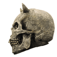 thumbnail image 3 of Adorno Calavera Demonio Con Cuernos Decoración Terror Halloween, 3 of 7