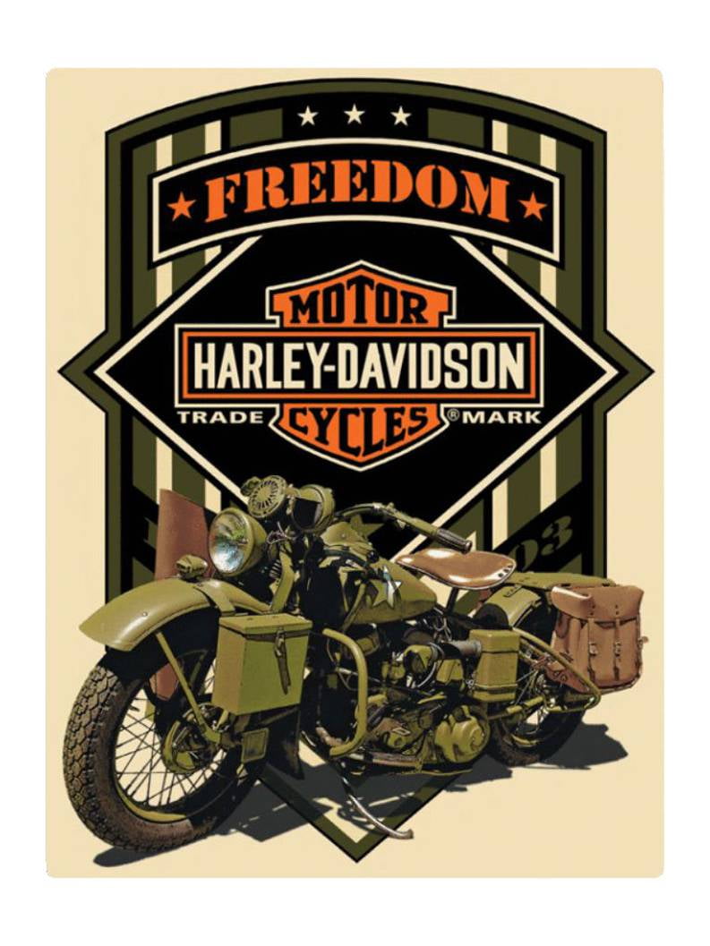 Harley-Davidson Enjoy Ride Oval Embossed Tin Sign 18 x 10.5 inches 2011591