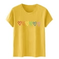 thumbnail image 3 of SHTXOZHI Graphic Tees for Women Trendy Short Sleeve T-Shirts Summer Crewneck Soft Tops, 3 of 6