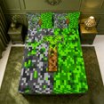 thumbnail image 5 of meiyoeat Vintage Game Pixel Print Bed Sheets For Boys,Initial Letter T Monogram Full Size Sheets,4 Pieces,1 Flat Sheet,1 Fitted Sheet and 2 Pillowcases, 5 of 6