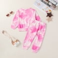 thumbnail image 3 of Younger Tree Toddler Baby Girl Sweatshirt Set Kid Fall Long Sleeve Crew Neck Sweatsuit Clothes Outfits for 2-3T, 3 of 8