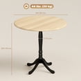 thumbnail image 3 of HOMCOM Dining Table for 2-4 People, Modern Kitchen Table with Pedestal Base, 3 of 10