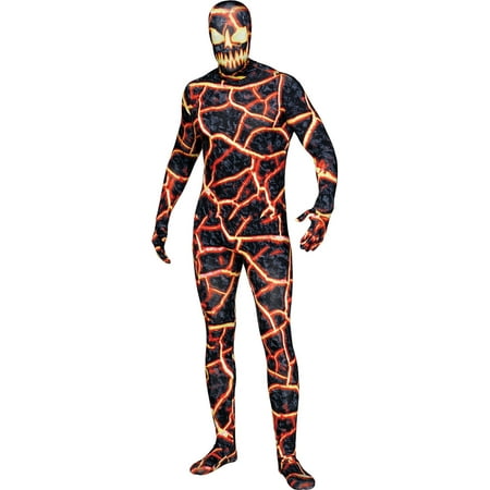 Adult's Mens Volcano Demon Erupto Bodysuit Costume Standard