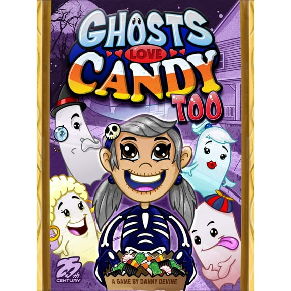 Ghosts Love Candy Too , A Trick or Treat Candy Themed Family Card Game for 2 to 6 Players - 25th Century Games