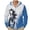 Chinese Horse, variant on Chinese Red Crowned Cranes Mens Long Sleeve Hooded Shirts Casual Fashion T Shirt Lightweight Linen Shirt Chinese Print Tops, Size L