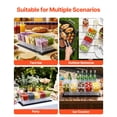 thumbnail image 6 of VEVOR Chilled Condiment Server Caddy, 5 Compartment Ice Cooled Serving Container, Plastic Fruit Garnish Tray Platter with Separate Lid, for Taco Salad Bar Accessories, Party Home Restaurant Supplies, 6 of 9