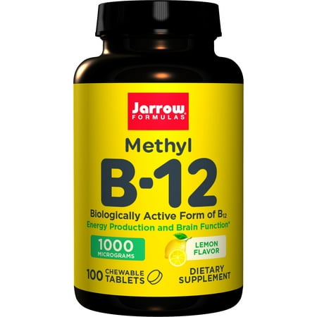 Jarrow Formulas Vitamin B12 Lozenges, Lemon, 1000mcg, 100Ct
