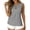 01-Black, variant on Women's Summer Striped Sleeveless Top – Crew Neck Button Detail Casual Tank Tops
