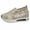 Gold, variant on Womens Shoes Casual Fashion Breathable Knitted Mesh Pointed Flat Bottomed Casual Single Shoes Sneakers For Women