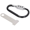 thumbnail image 4 of Helmet Lock Key, Helmet Anti Theft Lock Fashionable Climbing Carabiner Clip D Shape Aluminum Alloy Wide Application 3 Digit Lock  For Bicycle, 4 of 8