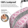 thumbnail image 5 of Womens Pink and Pink Of Leopard Print Lunch Box for Work,Insulated Lunch Bag for Women,Loncheras Para Mujer,Leakproof Adult Lunch Bag for Work,Beach,Travel,Picnic,Camping, 5 of 7