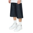 thumbnail image 2 of Victorious Men's Baggy Fit Raw Denim Shorts DS2098 -Indigo -42, 2 of 6