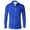 A-Blue722, variant on XIAOCHA Men's Sparkly Party Shirt Collared Long Sleeve Button Up Glitter Print Blouse Eye-Catching Casual Going Out Top