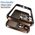 thumbnail image 2 of Metal Bumper Case For iPhone 16 15 Pro Max 14 Plus 13 15Pro 14Pro 16Pro 16Plus Camera Lens Protection Cover Phone Accessories black For iPhone 15 Plus, 2 of 6