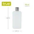 thumbnail image 4 of True Rogue Plastic Liquor Flask with Aluminum Shot Glass Cap, 16oz Set of 1, 4 of 7