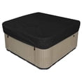 thumbnail image 1 of Protector de la cubierta de la bañera de hidromasaje Tapa impermeable de la cubierta del SPA al aire libre para la bañera de hidromasaje cuadrada, negro, 218 * 218 * 90 cm - Cubierta de SPA, 1 of 5
