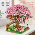 thumbnail image 2 of Cherry Blossom Tree Building Set,(2008pcs) Flowers Bonsai Tree Mini Blocks Kit for Adult,Japanese Sakura-Tree House Building Blocks Set,Gift Ideas for Girls 8 10 12 14+, 2 of 7