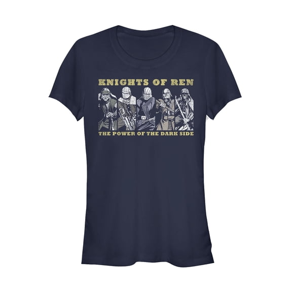 Junior's Star Wars: The Rise of Skywalker Knights of Ren Power  Graphic Tee Navy Blue Medium