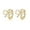 B-18K Gold, variant on Solid 925 Sterling Silver Bow Hoop Earrings Ribbon for Women Teens Bowknot Hoop Earrings Huggie