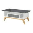 thumbnail image 4 of Furniture of America Edwine Glass Top Coffee Table, Gray, 4 of 7