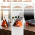 thumbnail image 4 of Holder - Universal Flexible Phone and Tablet Holder - Foldable & Adjustable - For Smartphone & Tablet - Orange, 4 of 6