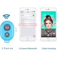 thumbnail image 2 of Control de obturador remoto inalámbrico activado con cámara,compatible con postes de selfie de un solo pie, compatible con la Cámara Samsung iPhone de Apple y compatible con todos los dispositivos ios, 2 of 6