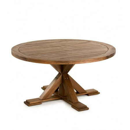 Plow & Hearth Claremont Eucalyptus Round Dining Table