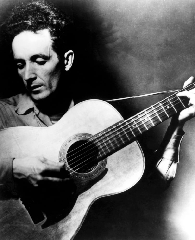 Folk Singer Woody Guthrie History (24 x 36) - Walmart.com - Walmart.com