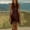 01 Wine, variant on YueHuiYing Women's Fringe Bodycon Midi Dresses Crew Neck Sleeveless Going Out Slim Fit Sundress
