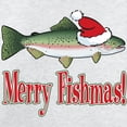thumbnail image 3 of CafePress - Merry Fishmas Sweatshirt - Crew Neck Sweatshirt, 3 of 4