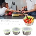 thumbnail image 4 of Contenedor Redondo De Almacenamiento De Alimentos, Contenedor De Alimentos Para Mezclar Antisabor De Gran Capacidad, Tapas De Acero Inoxidable 304 Fáciles De Limpiar Para Sopa, 4 of 7