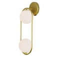 thumbnail image 2 of CWI Lighting Celeste 2 Light Contemporary Metal Sconce in Medallion Gold, 2 of 4