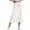 Beige, variant on Womens Skirts with Pockets for Women Knee Length Skater High Waist Skirt - Ruffle Flounce Denim Mesh Fall Pink M