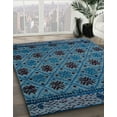 thumbnail image 2 of Ahgly Company Indoor Square Abstract Blue Abstract Area Rugs, 6' Square, 2 of 6
