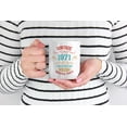 thumbnail image 2 of Vintage 1971, Well Aged, Birthday Year White Ceramic Coffee & Tea Mug (11oz), 2 of 6