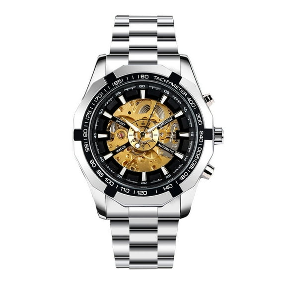 Raindrops Hollow Mechanical Watch Men Automatic for Men's Watches Waterproof Women's Colorful