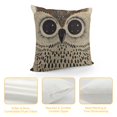thumbnail image 4 of Orinice Owl Graphic Decorative Throw Pillow Cover for Home Couch Living Room Bed Sofa - Durable Cotton Linen Fabric - Multipurpose Indoor Outdoor Decoration Pillowcase 1PC 18x18in, 4 of 5