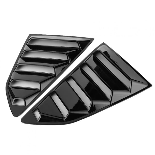 Cubierta de ventilación lateral para ventana de coche color negro brillante compatible con Camaro 2016-2020