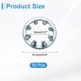 thumbnail image 2 of 50Pcs SAE 5/16" Zinc-Plated Carbon Steel Internal Tooth Lock Washer, 2 of 6